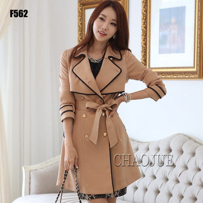 Slim fit trench coat